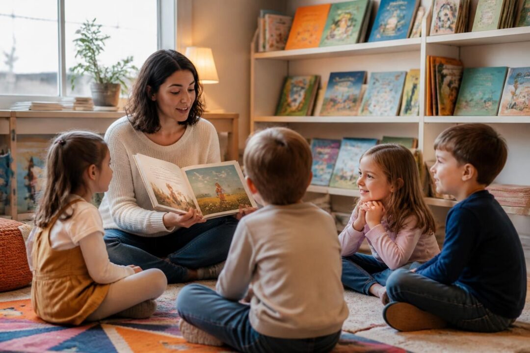 scopri i benefici della lettura ad alta voce ai bambini, il metodo migliore per farlo e una selezione di libri consigliati per diverse fasce d'età, per stimolare l'amore per la lettura fin da piccoli.